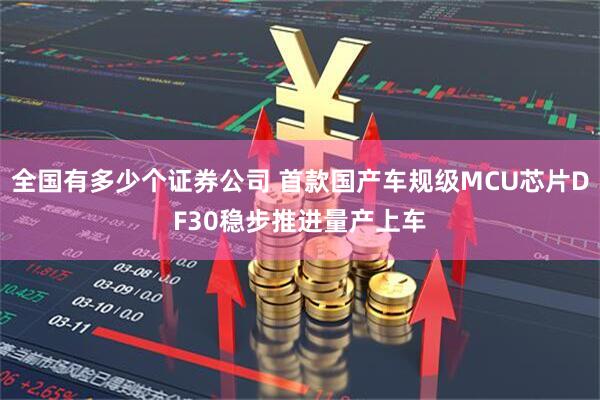 全国有多少个证券公司 首款国产车规级MCU芯片DF30稳步推进量产上车